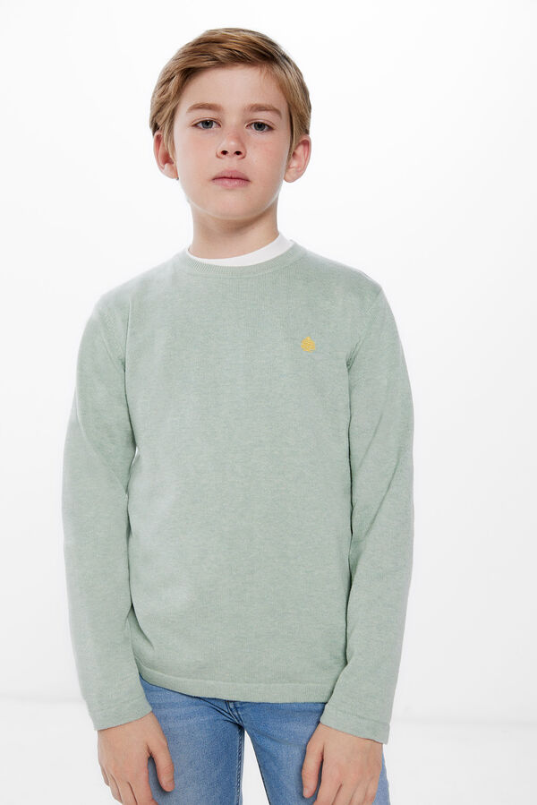 Springfield Boys' jumper with elbow patches s uzorkom