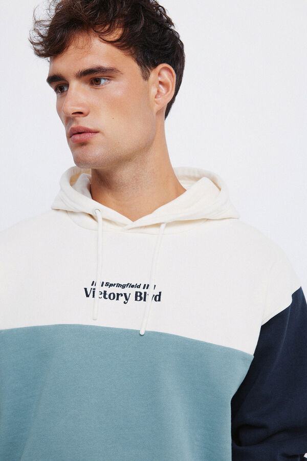 Springfield Hood sweatshirt blue