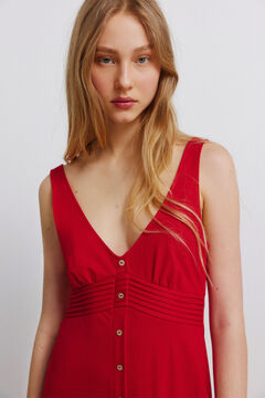 Springfield Vestido midi tirantes rom&aacute;ntico.