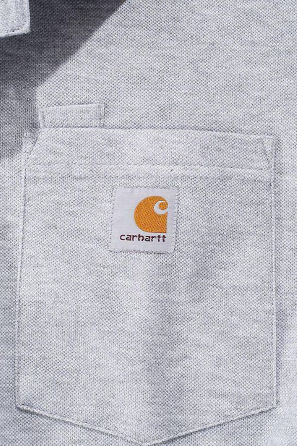 Carhartt Short sleeve polo shirt with pocket grey
