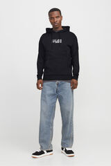 Jack & Jones Sudadera logo frontal negro