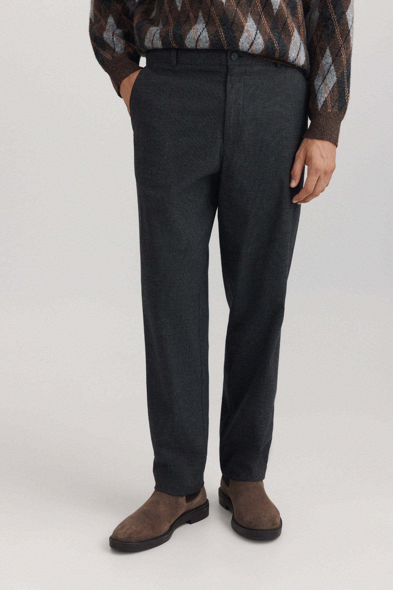 Springfield Comfort fit structure trousers