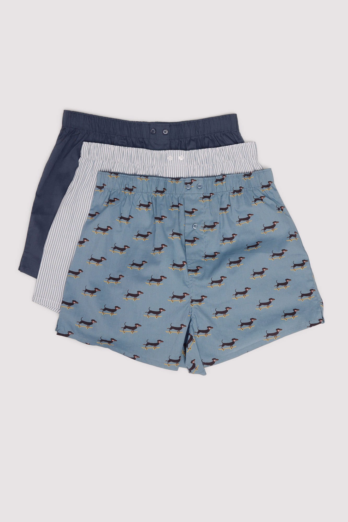 Springfield Pack of 3 printed poplin boxers