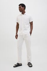 Jack & Jones Linen relaxed fit trousers printed