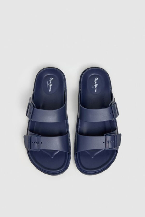 Pepe Jeans Chanclas doble hebilla azul