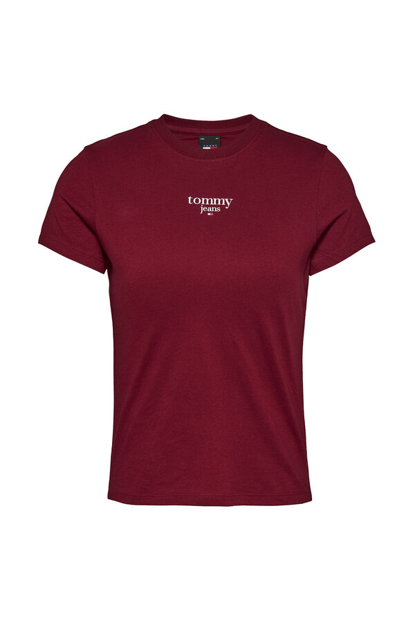 Springfield T-shirt de mulher Tommy Jeans vermelho