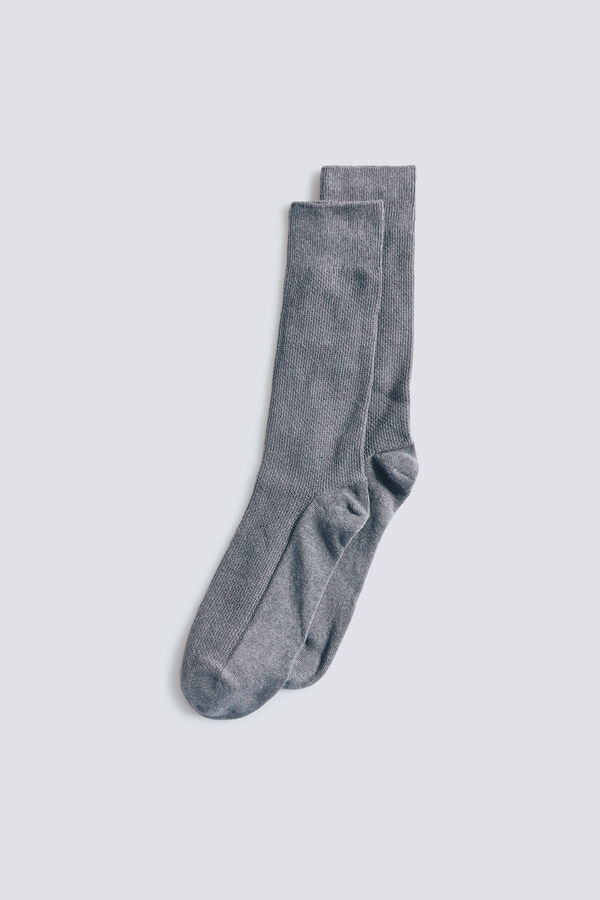 Springfield Textured cotton sock grey