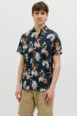 JJ REBEL Camisa estampada azul