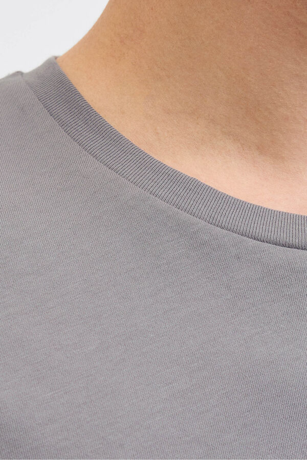 Jack & Jones Camiseta regular fit estampada gris