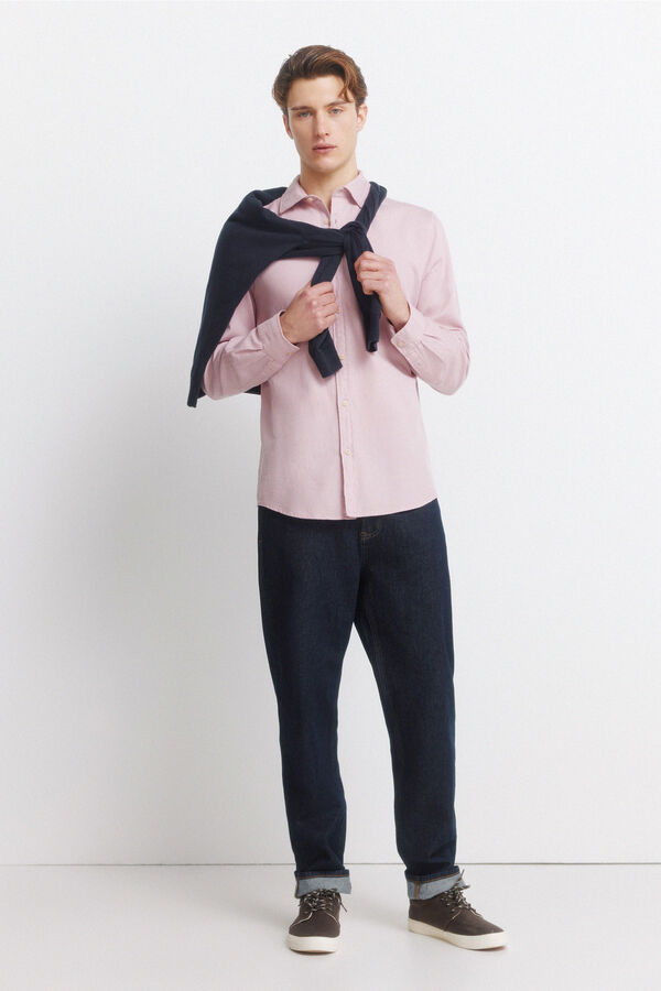 Springfield Textured shirt pink