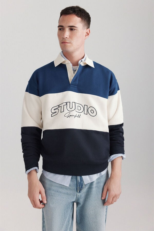Springfield Rugby studio sweatshirt blue