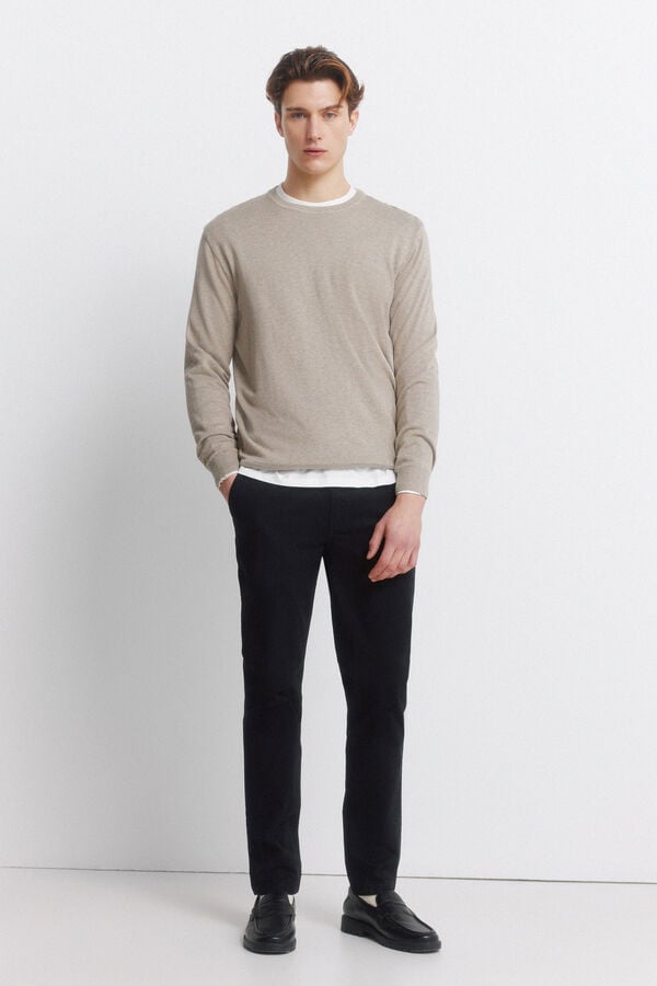 Springfield Pull basique logo Springfield nude