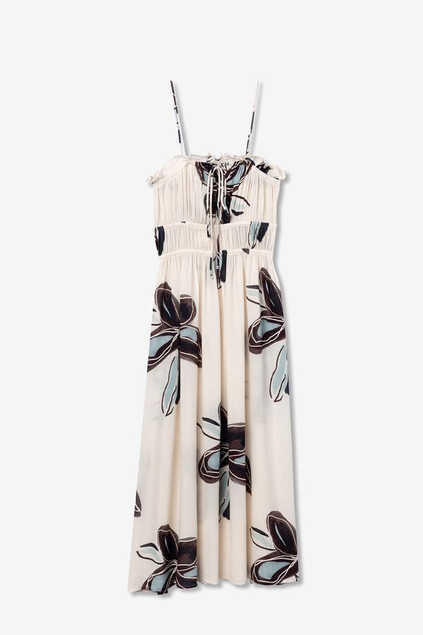 Tiffosi Vestido estampado bege