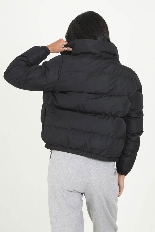 Springfield Puffer jacket with press-studs black