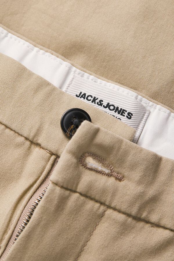 Jack & Jones PLUS Slim fit chino Bermuda shorts nude