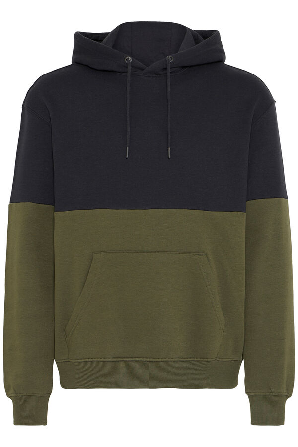 Blend Sudadera bicolor kaki
