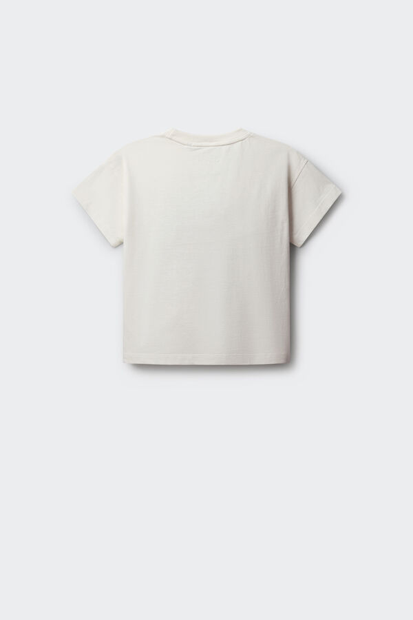 Springfield Kids Majica sa kratkim rukavima Lilo & Stich za devojčice Bež