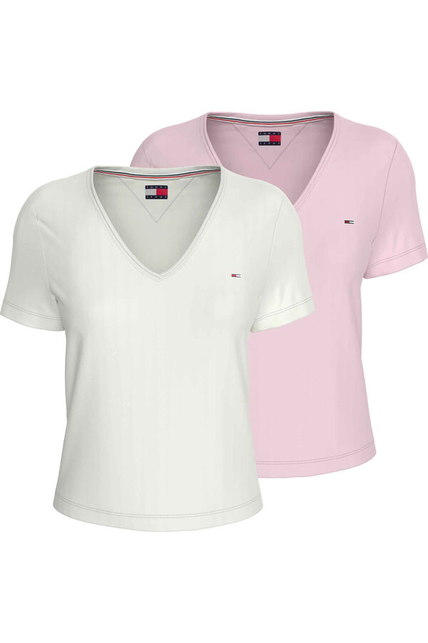 Tommy Jeans Slim fit t-shirt pack beige