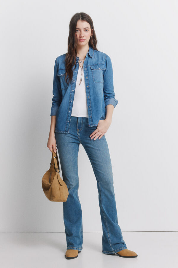 Springfield Bootcut Jeans blue