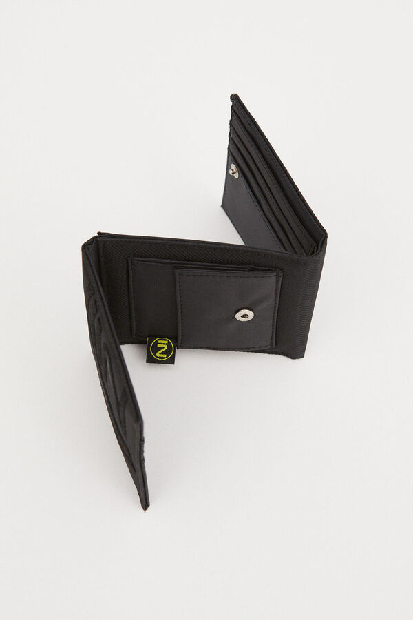 Inside Carteira Nylon Bordada preto