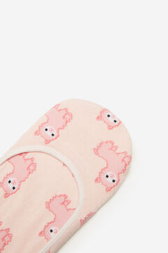 Springfield Invisible socks with alpacas pink