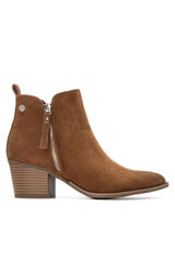 Refresh Suede heeled bootie Boja Kože