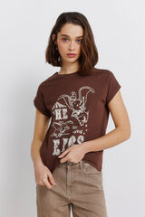 Springfield Disney short sleeve T-shirt brown