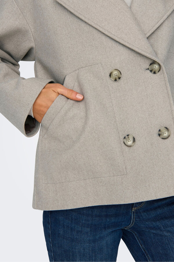 Only Chaqueta estilo paño beige