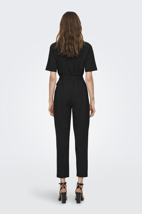 JDY Macac&atilde;o manga curta e cal&ccedil;a comprida preto