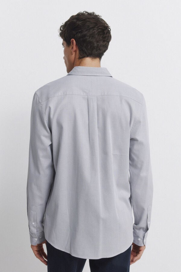 Springfield Dress shirt with easy-care structure grey