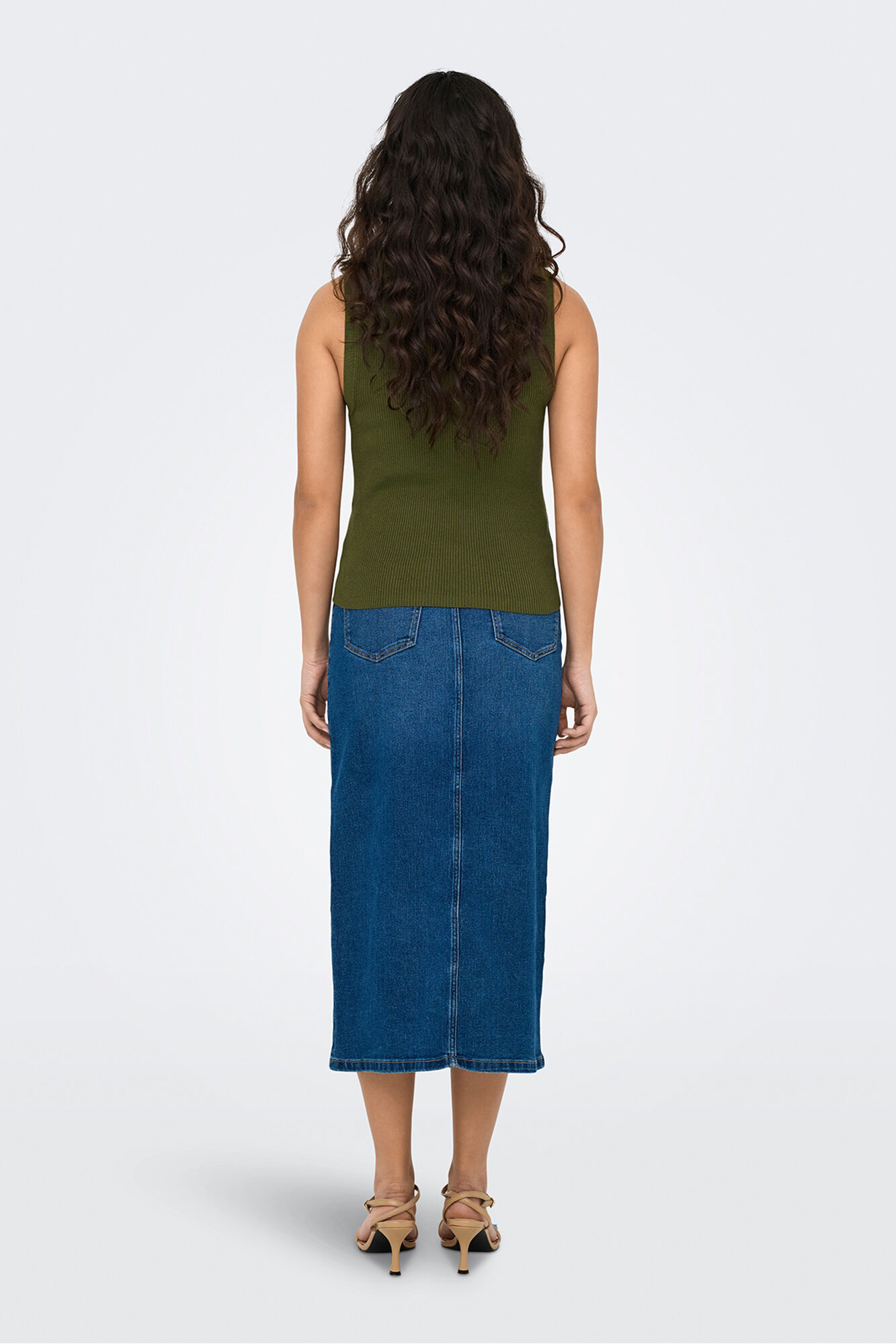 JDY Camisa polo de malha mangas