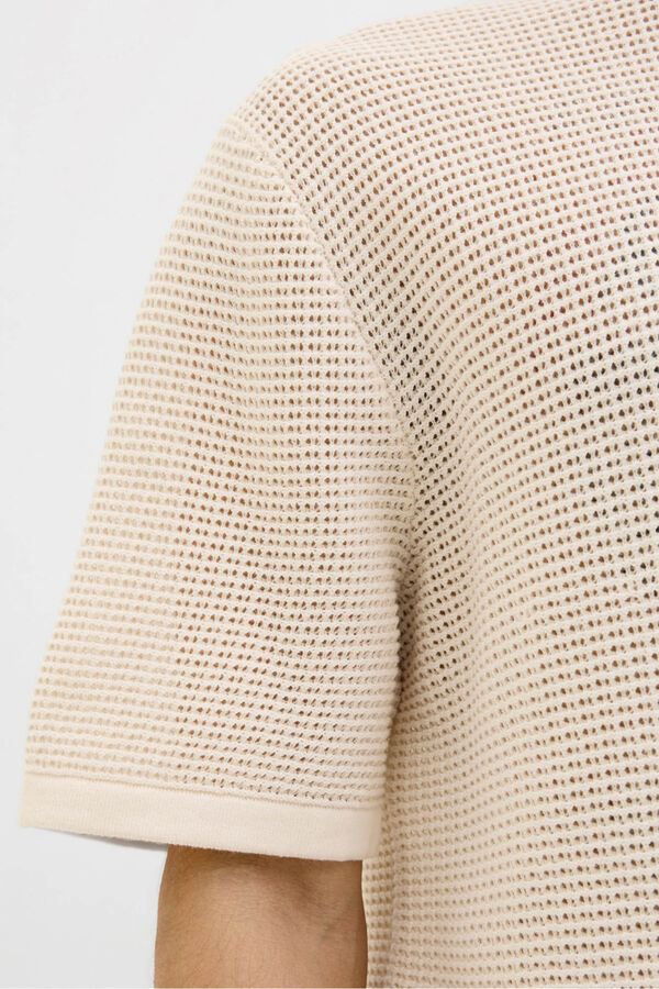 Jack & Jones Camiseta de punto relaxed fit blanco