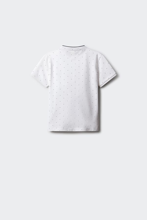 Springfield Kids Polo de crian&ccedil;a gola mao &agrave;s bolinhas branco