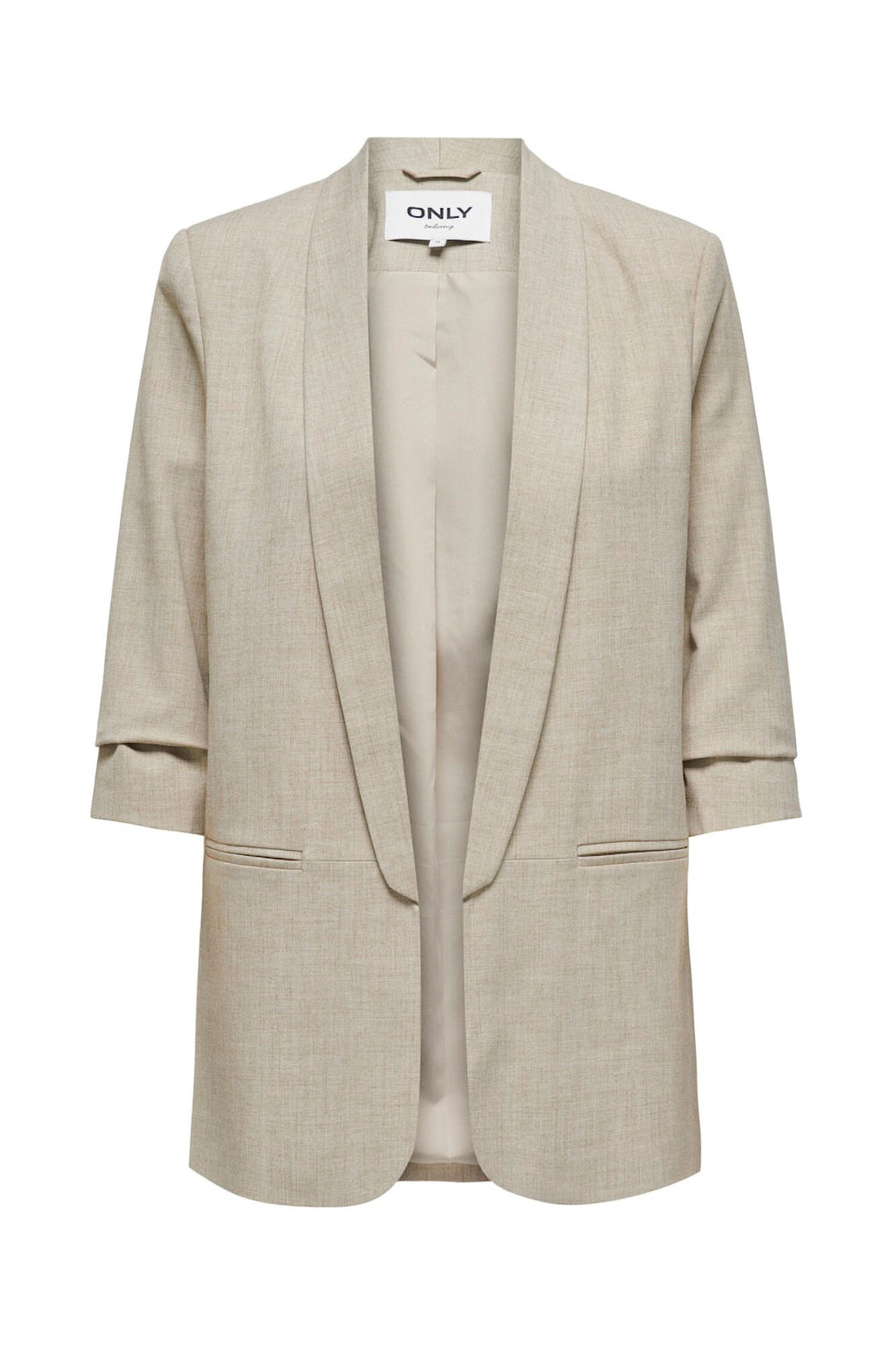 Only Blazer abierta manga remangada