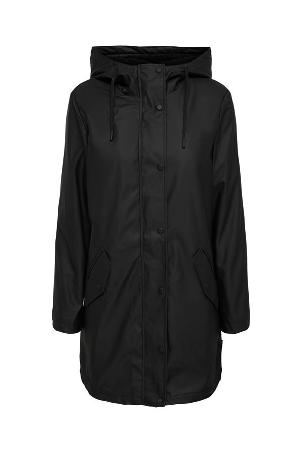 Springfield Hooded raincoat with lining crna