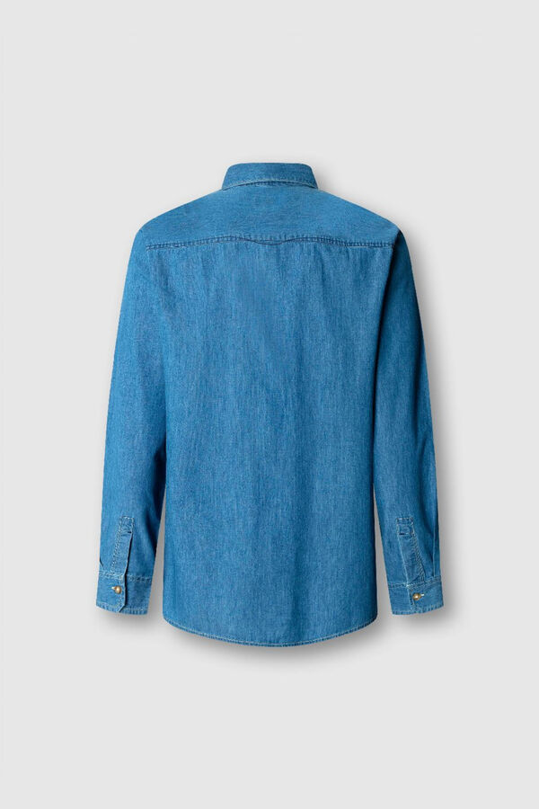 Pepe Jeans Denim slim fit shirt blue