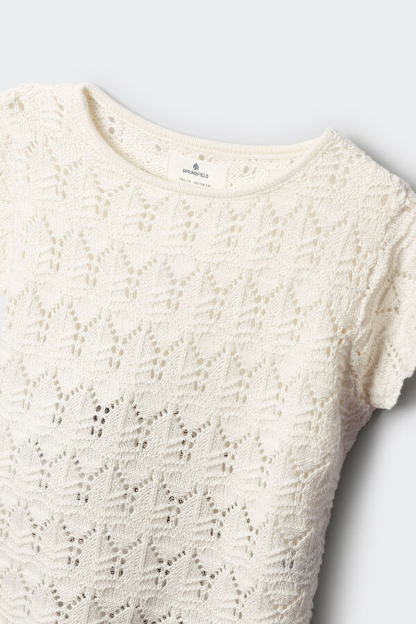 Springfield Kids Dečiji heklani top Bež