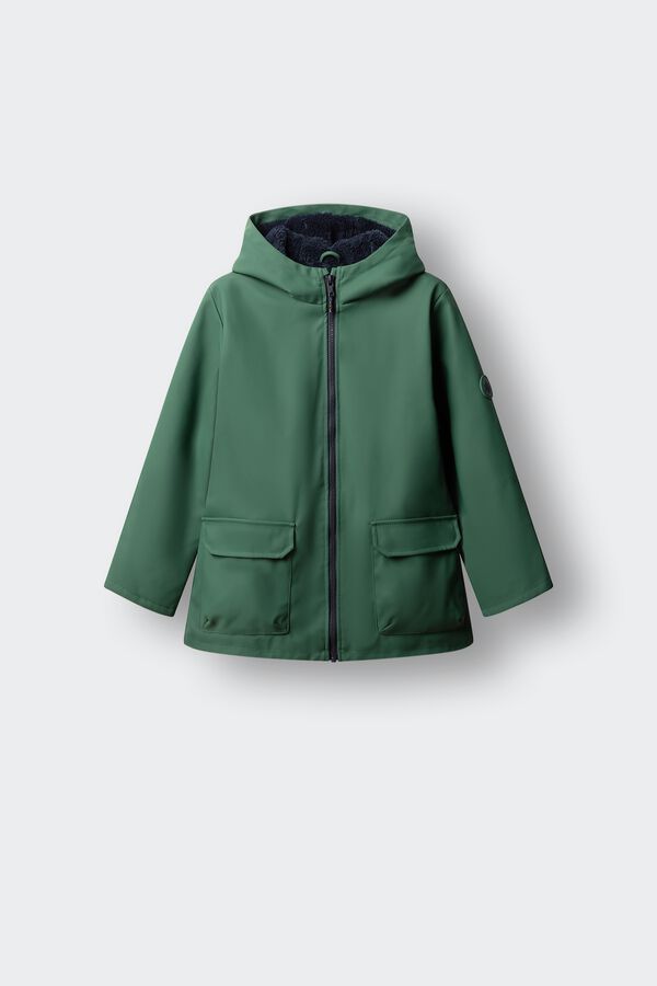 Springfield Kids Kids rubberised parka green