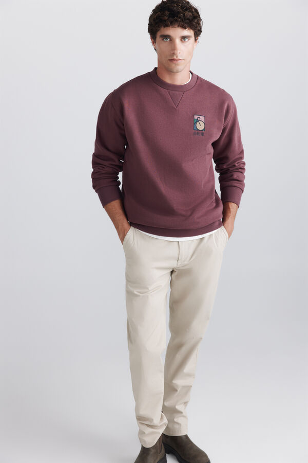 Springfield Crew neck cycling sweatshirt red