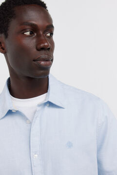 Springfield Two-tone structured short sleeve shirt