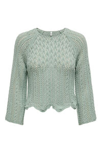 Only Lochmuster-Trikot mit &Auml;rmel