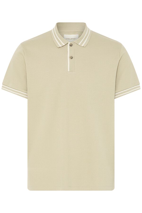 Blend PLUS Piqu&eacute; plus size polo shirt brown