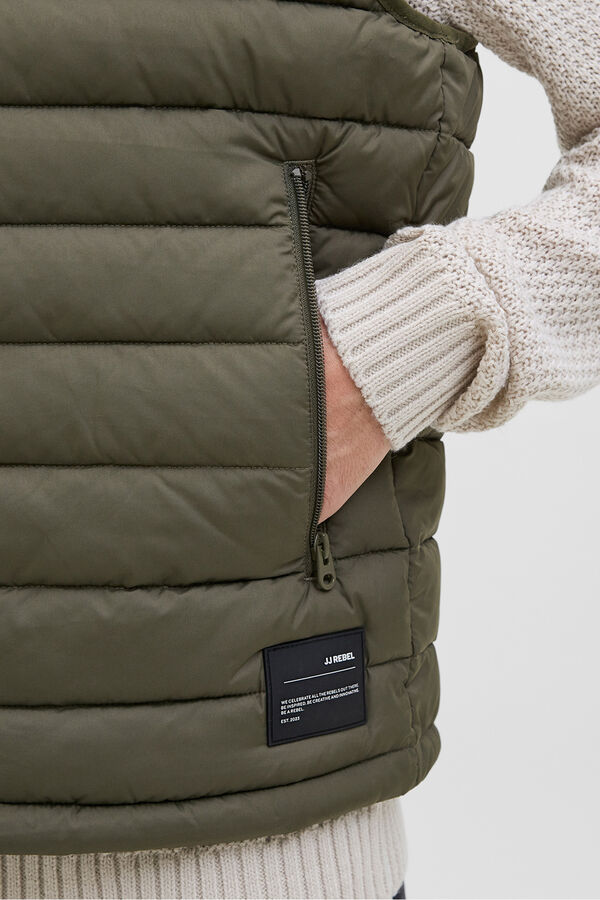 JJ REBEL Chaleco acolchado ligero verde