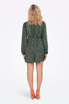 Only Vestido corto cuello pico