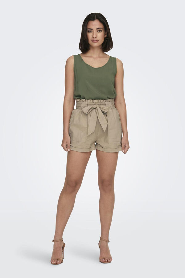 Only Strappy top beige