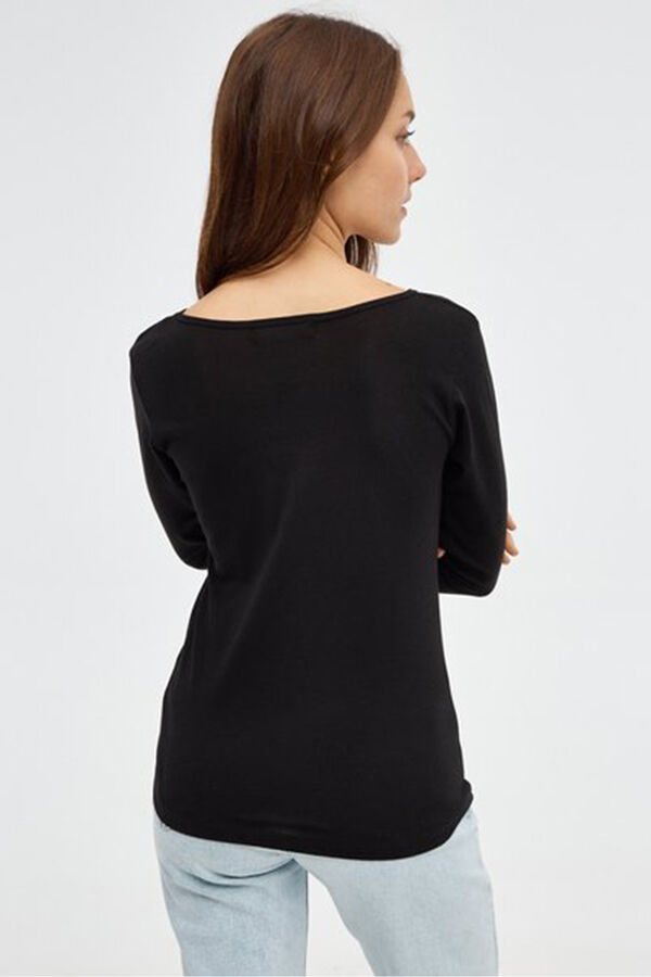 Inside Camiseta Con Estampado negro