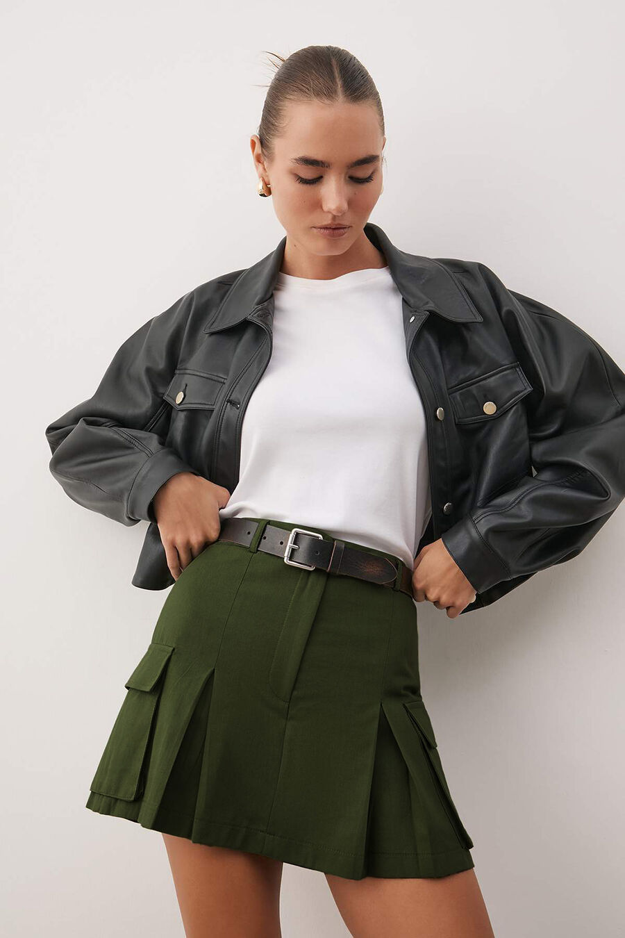 Falda pantalón con bolsillos