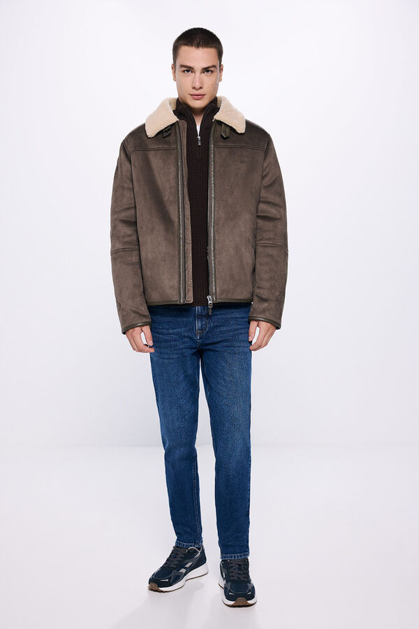 Springfield Double-faced aviator jacket brown