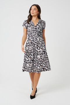 Brave Soul Vestido con estampado leopardo