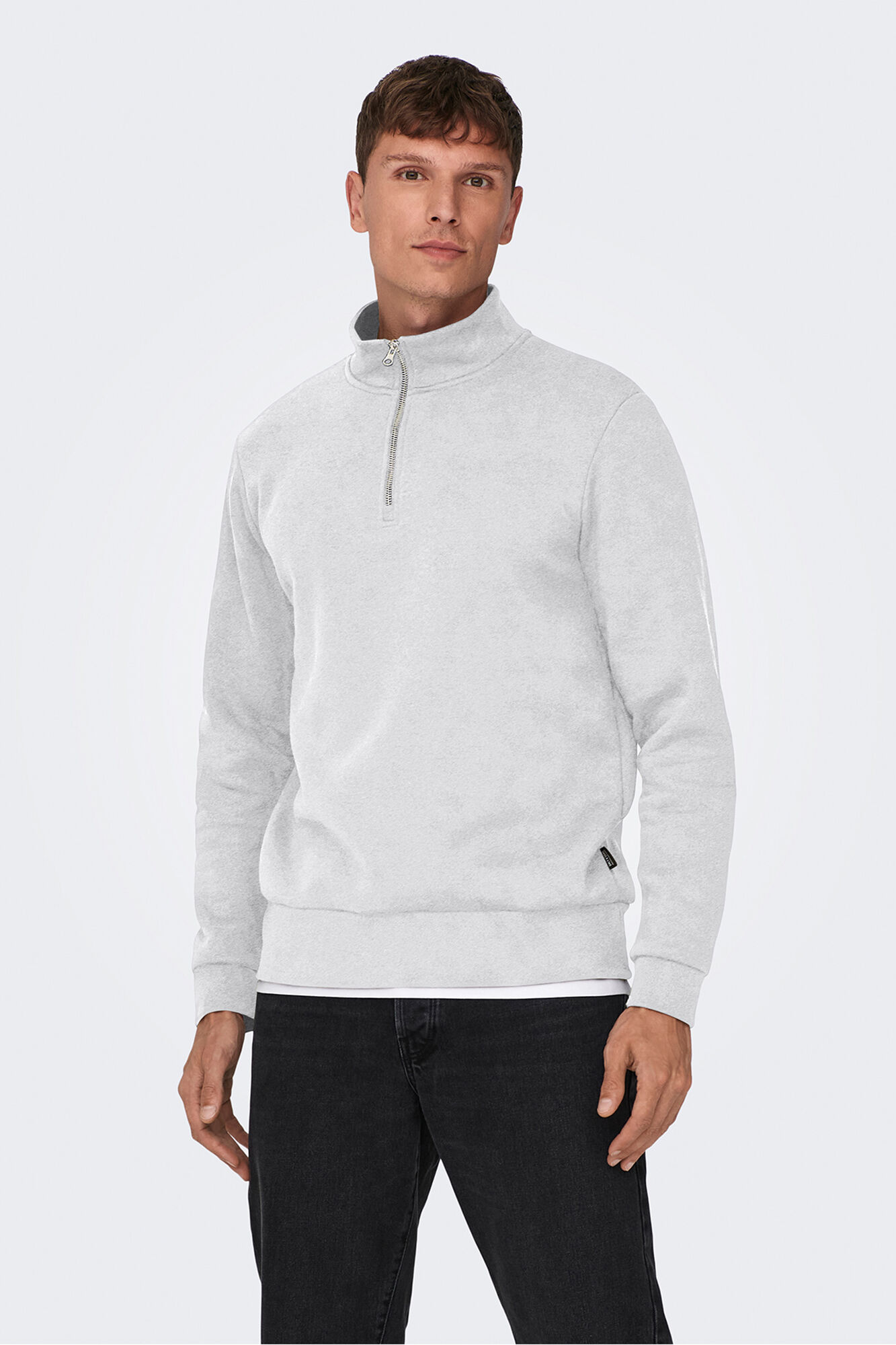 Only & Sons Sweatshirt com fecho-&eacute;clair